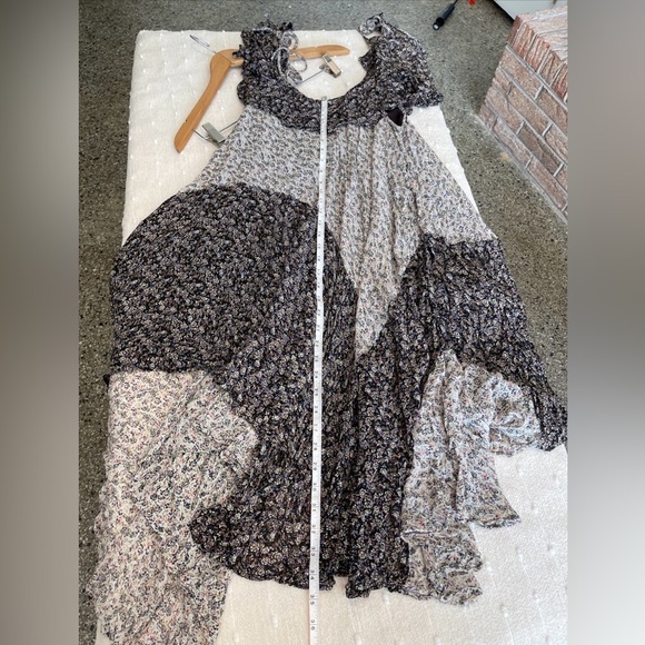 Free People Flower Patchwork Dress size S - Picture 7 of 8